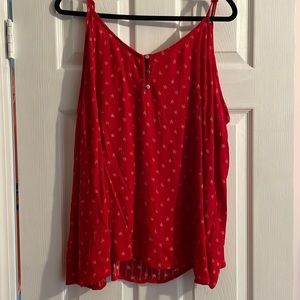 Red stripped tank top